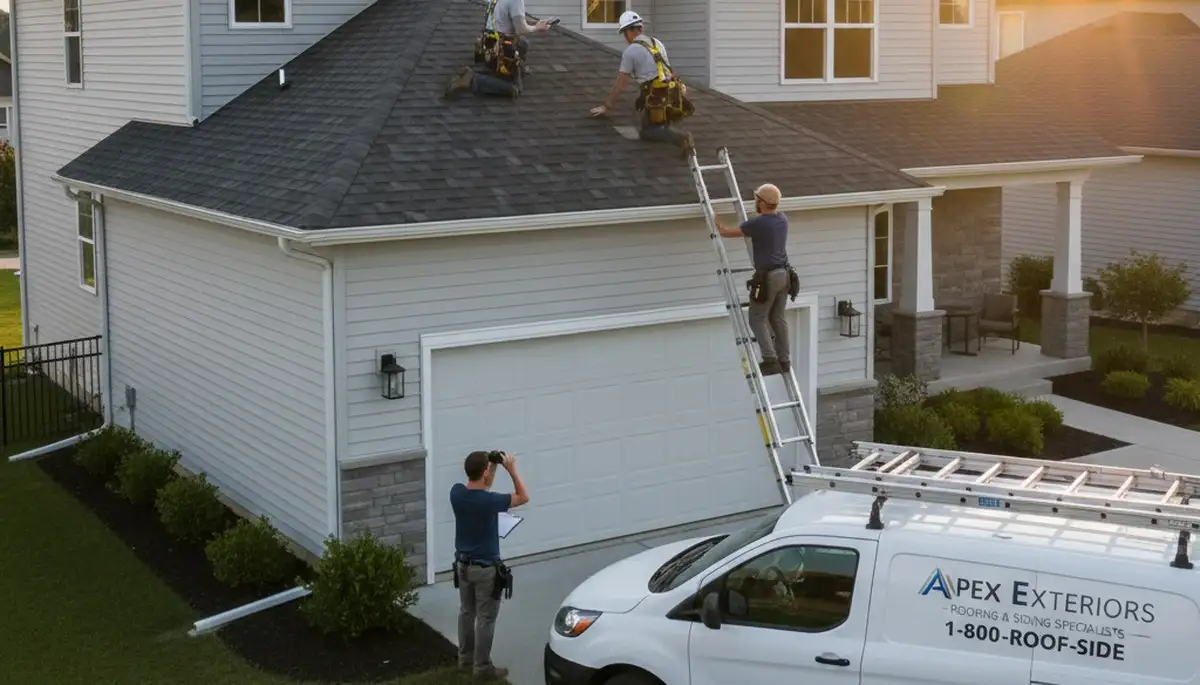 Professional roof inspection in Boston MA by vinyl siding experts at Next Level Exteriors