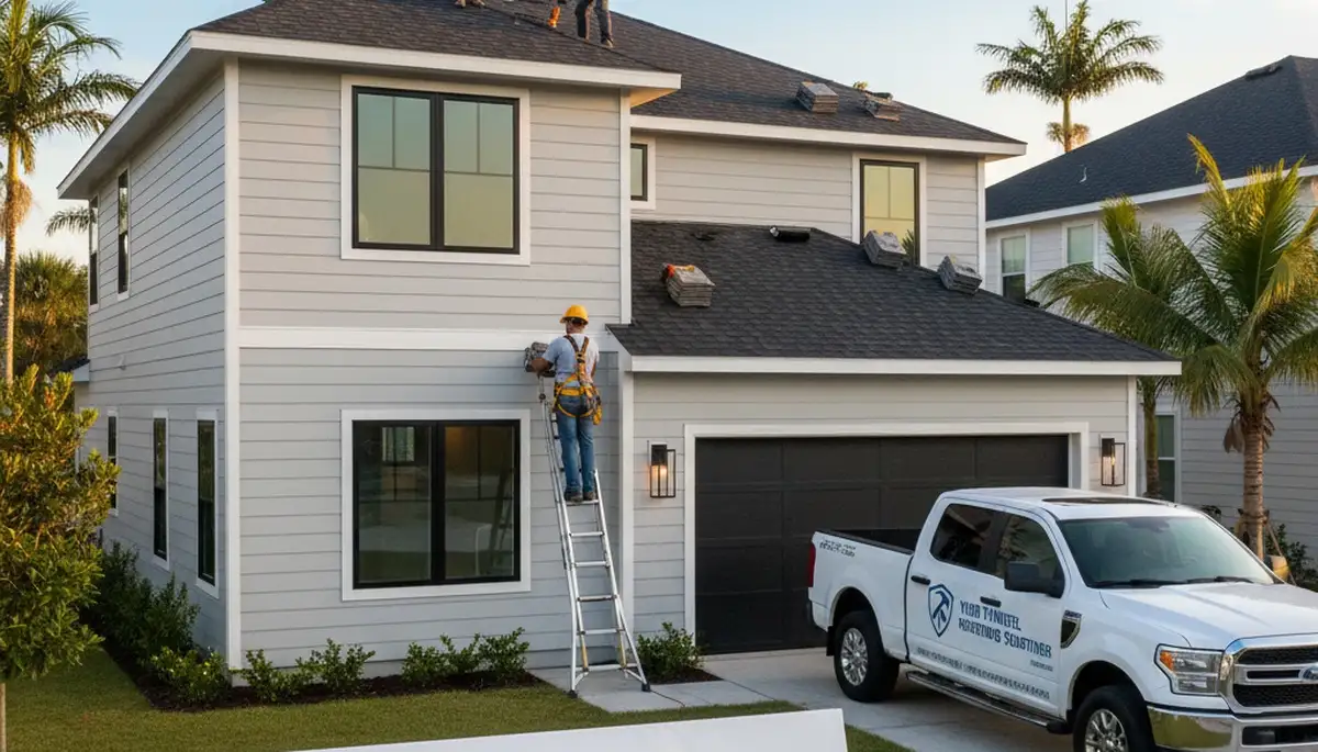 Professional roof and vinyl siding installation on Boston MA home by Next Level Exteriors
