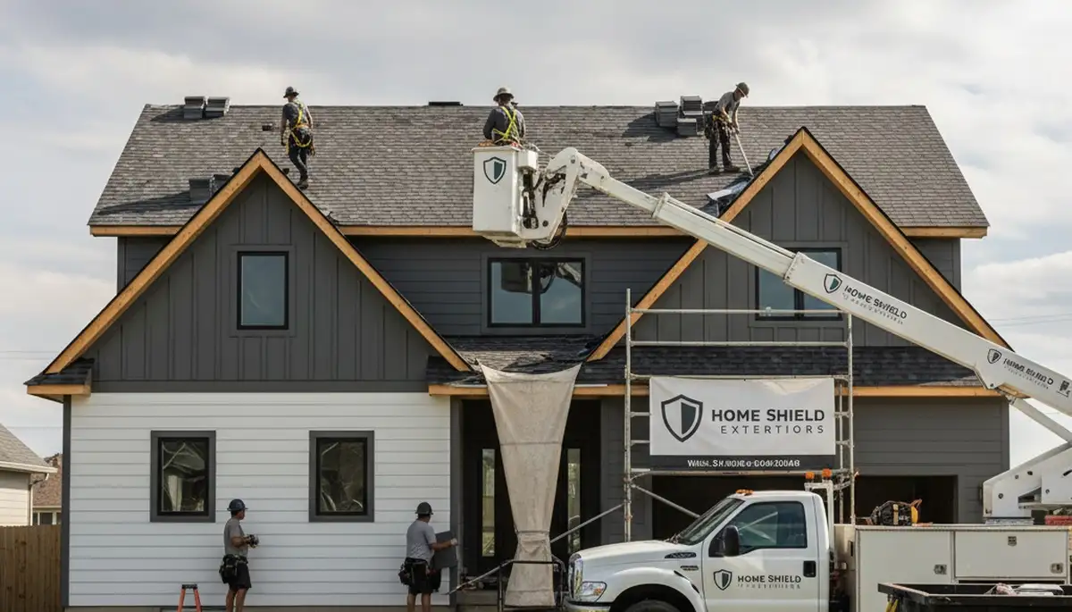 Professional roof repair and vinyl siding service in Boston, MA by Next Level Exteriors