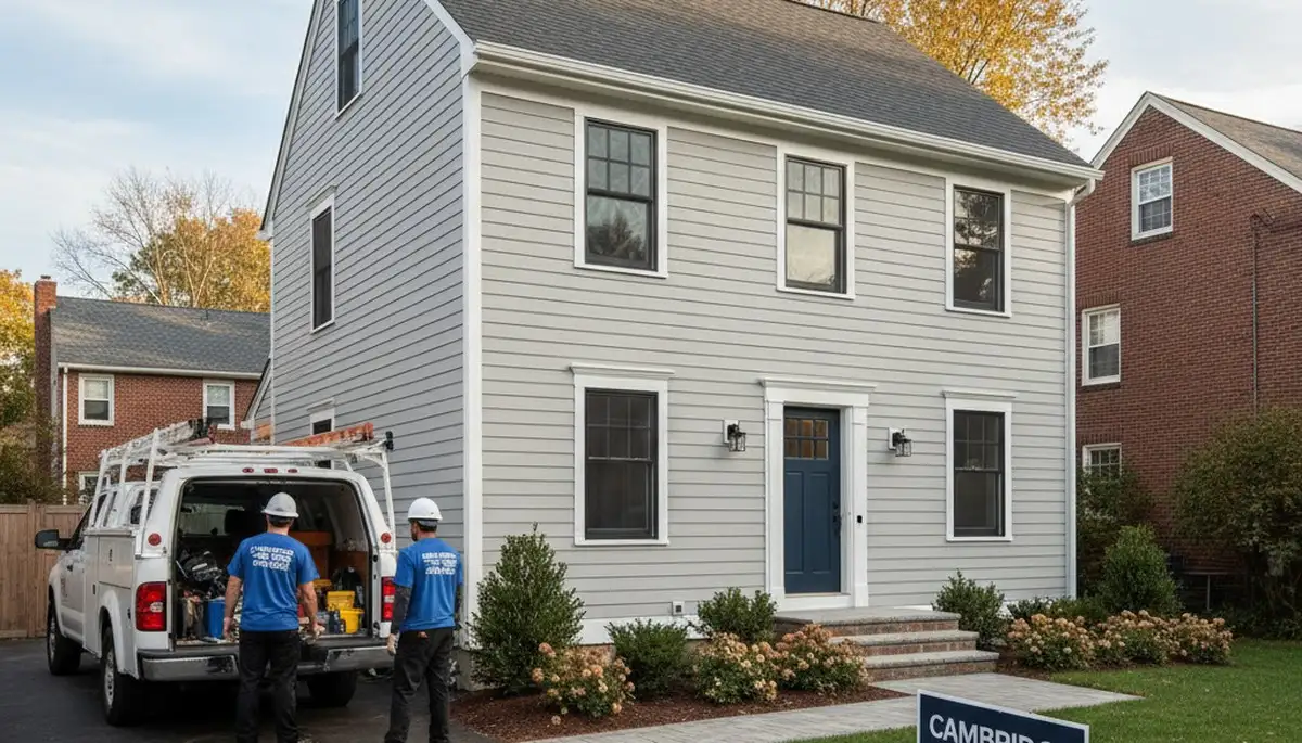 Professional vinyl siding installation on home exterior in Boston MA
