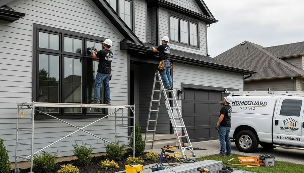 Professional vinyl siding installation on Boston MA home exterior by Next Level Exteriors