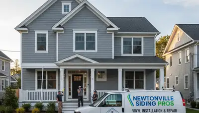 Professional vinyl siding installation on home exterior in Boston, MA