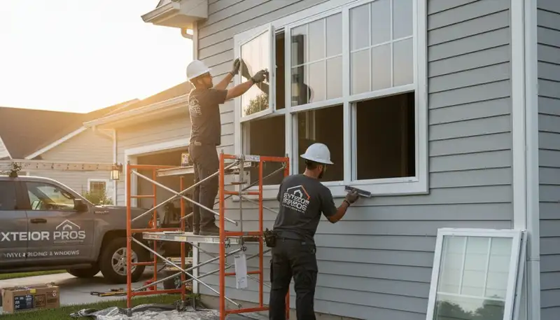 Professional window replacement by vinyl siding experts in Boston, MA exterior home renovation