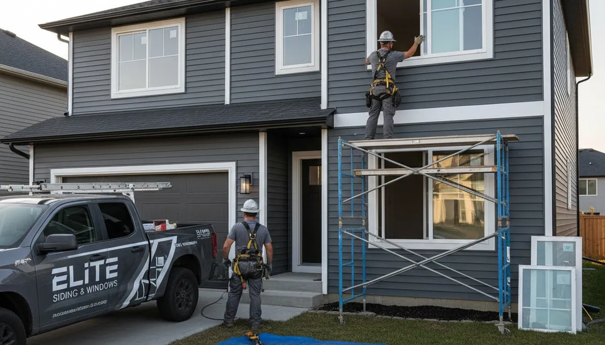 Vinyl siding and window replacement by Next Level Exteriors in Boston, MA