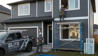 Vinyl siding and window replacement by Next Level Exteriors in Boston, MA