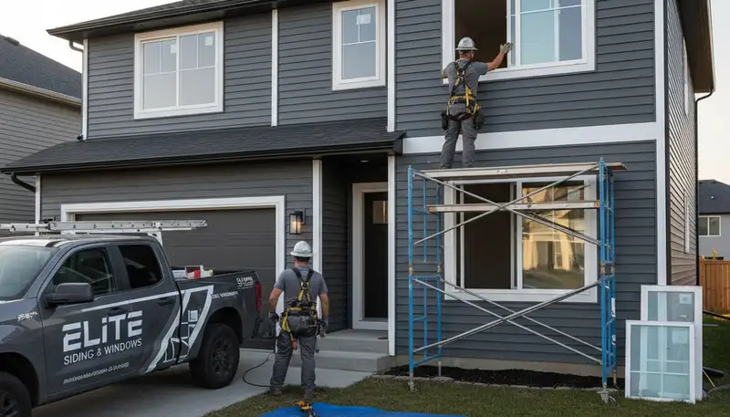 Vinyl siding and window replacement by Next Level Exteriors in Boston, MA